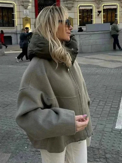 Women’s Oversized Hooded Puffer Jacket