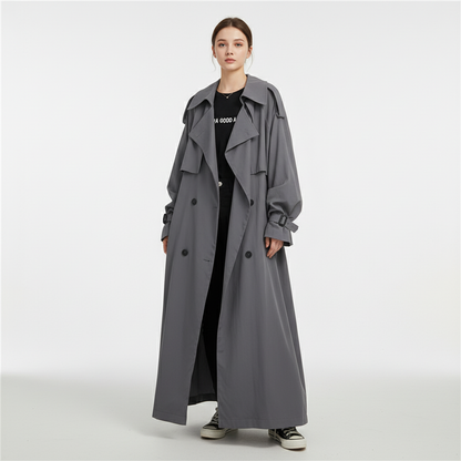 Women's Oversized Long Trench Coat