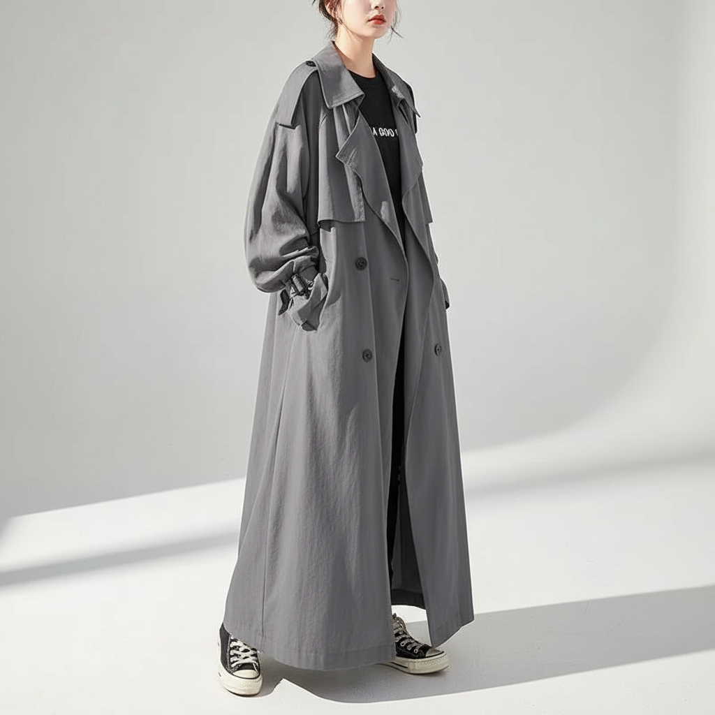 Women's Oversized Long Trench Coat
