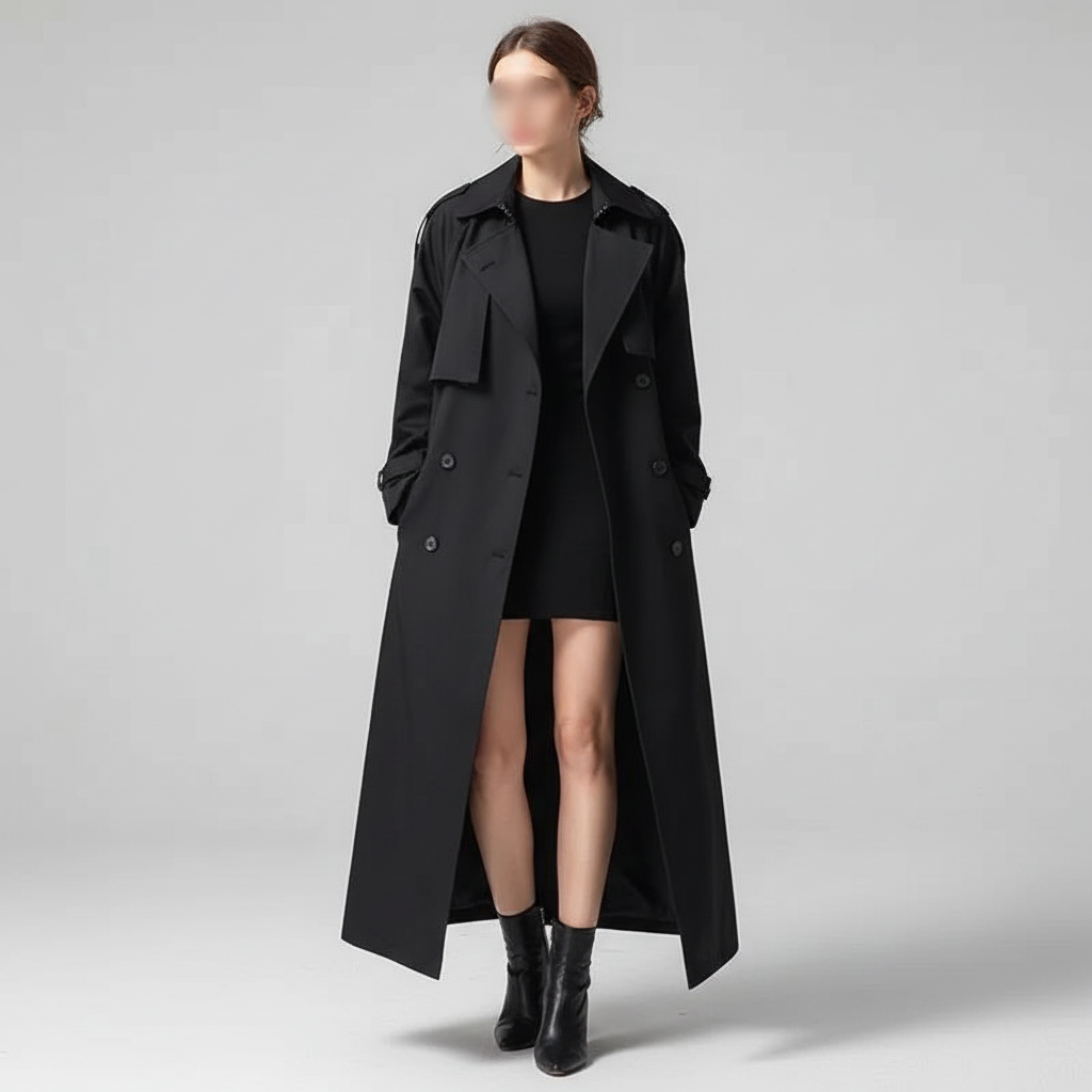 Women's Oversized Long Trench Coat