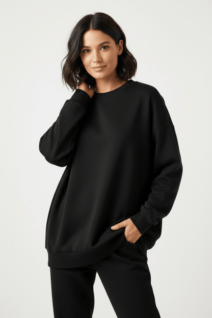 Women's Oversized Round Neck Jumper