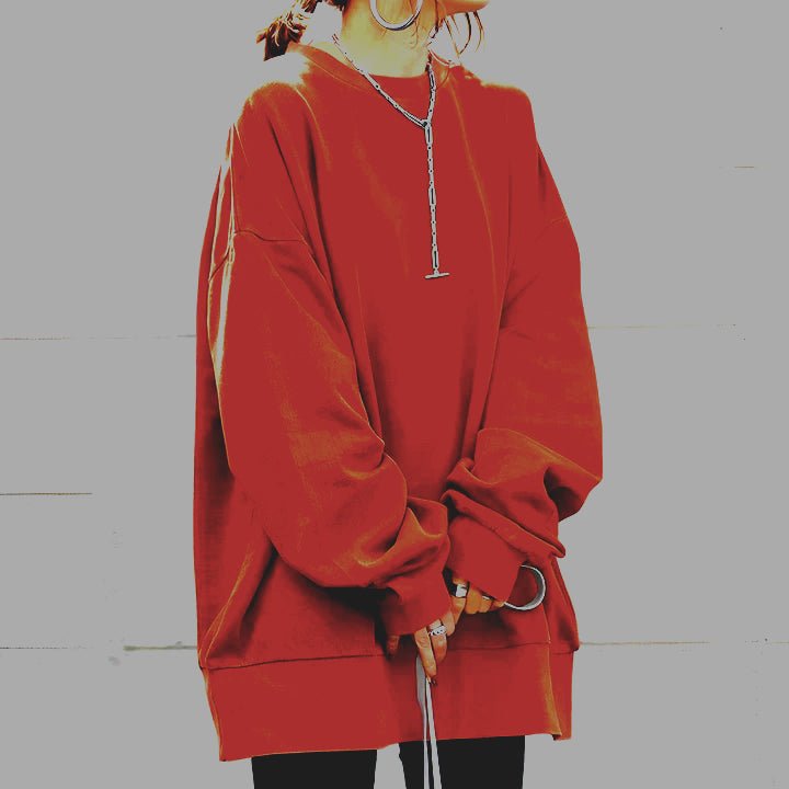 Women's Oversized Round Neck Jumper