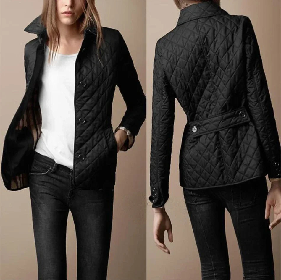 Women's Quilted Button Front Jacket