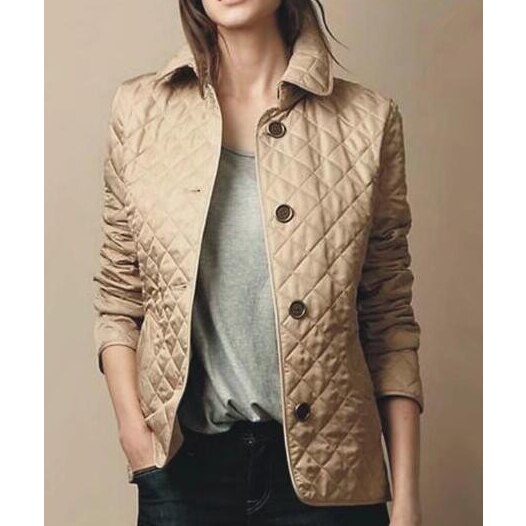 Women's Quilted Button Front Jacket