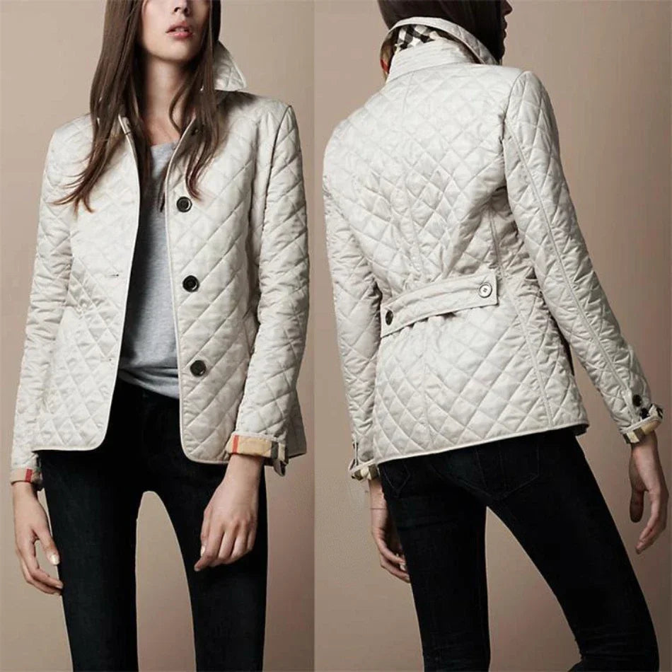 Women's Quilted Button Front Jacket