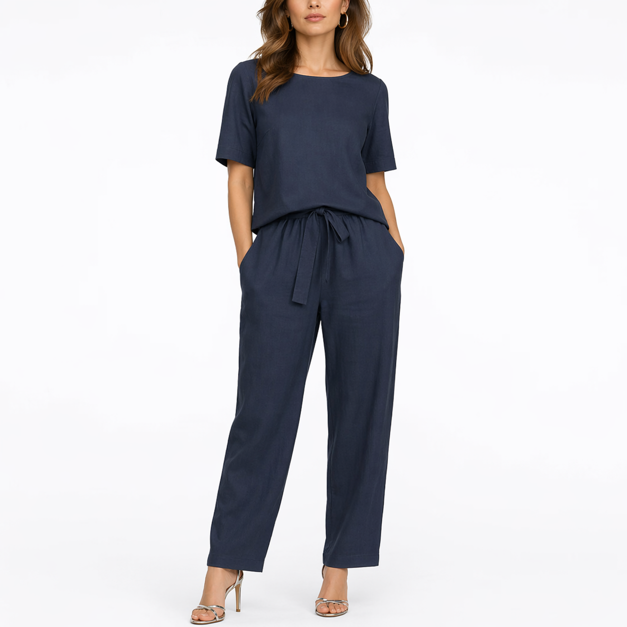 Women’s Relaxed Two-Piece Top & Trouser Set