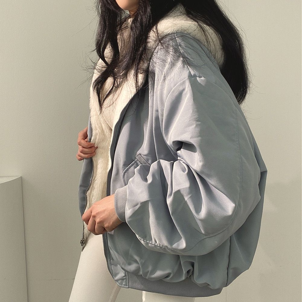 Women's Reversible Winter Coat With Hood