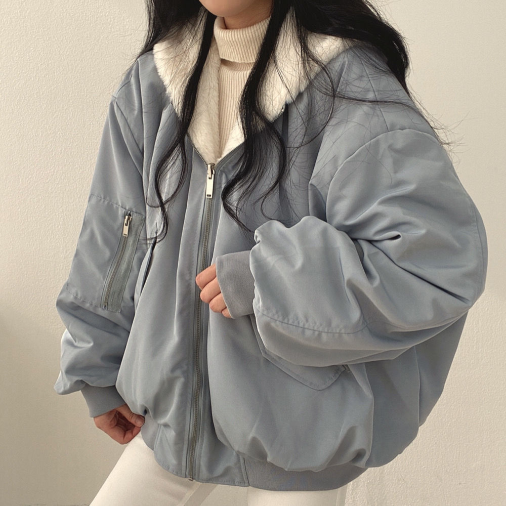 Women's Reversible Winter Coat With Hood