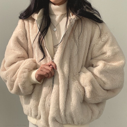 Women's Reversible Winter Coat With Hood