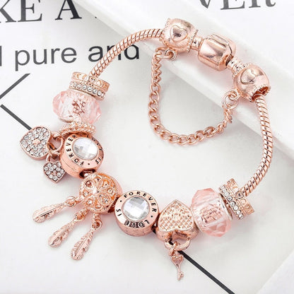 Women's Rose Dreamcatcher Sterling Silver Bracelet