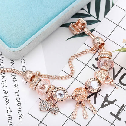 Women's Rose Dreamcatcher Sterling Silver Bracelet