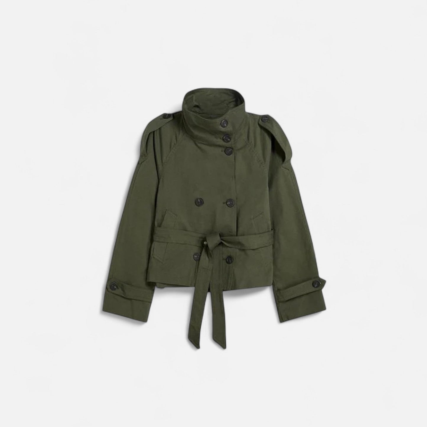 Women’s Short Double Breasted Trench Jacket