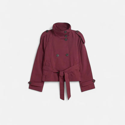 Women’s Short Double Breasted Trench Jacket