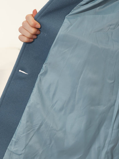 Women’s Single-Breasted Longline Coat