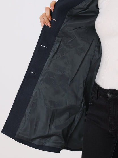 Women’s Single-Breasted Longline Coat