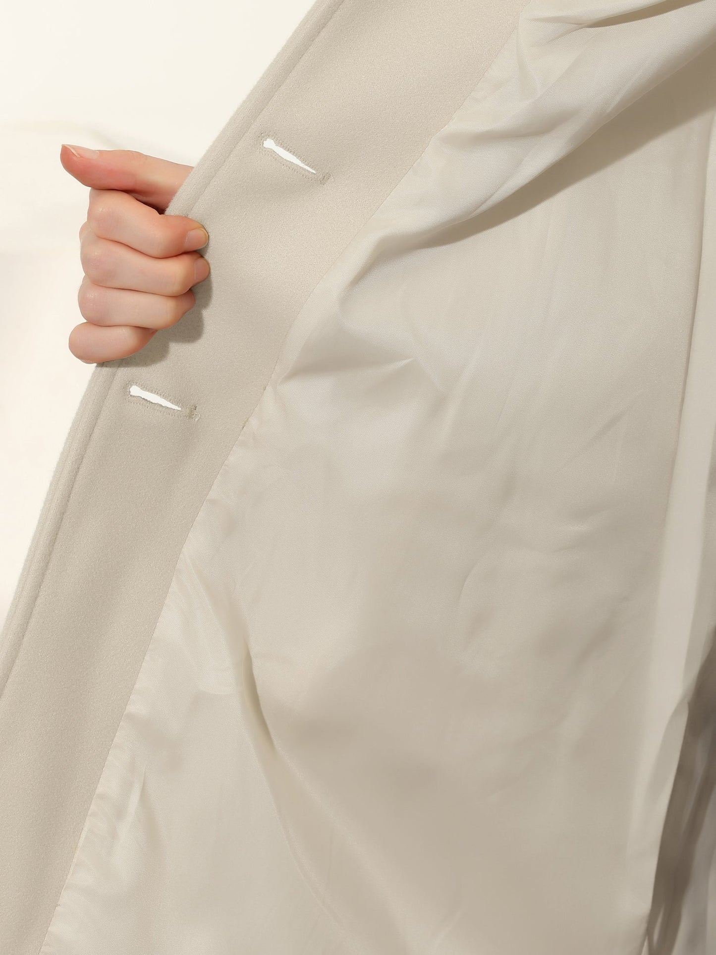 Women’s Single-Breasted Longline Coat