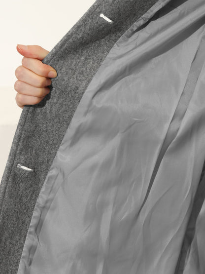 Women’s Single-Breasted Longline Coat