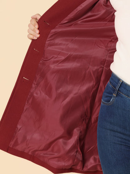 Women’s Single-Breasted Longline Coat