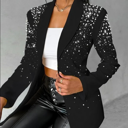 Women's Slim Fit Blazer With Pearl Details