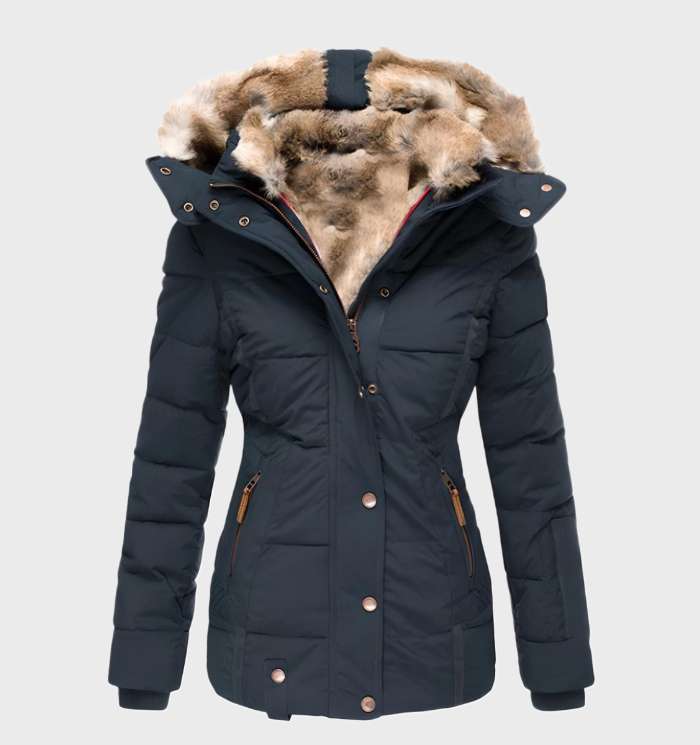 Women's Slim Fit Winter Jacket With Hood