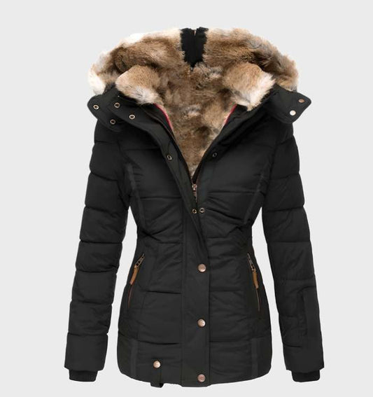 Women's Slim Fit Winter Jacket With Hood