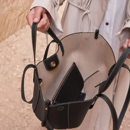 Women's Spacious Leather Handbag