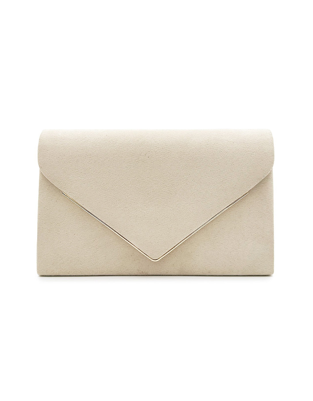 Women's Suede-Effect Envelope Clutch Bag
