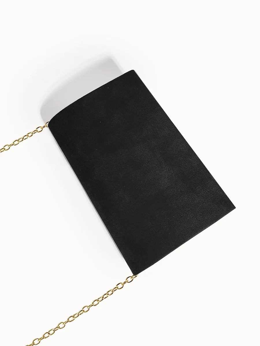 Women's Suede-Effect Envelope Clutch Bag