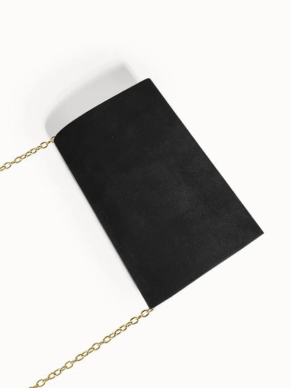 Women's Suede-Effect Envelope Clutch Bag