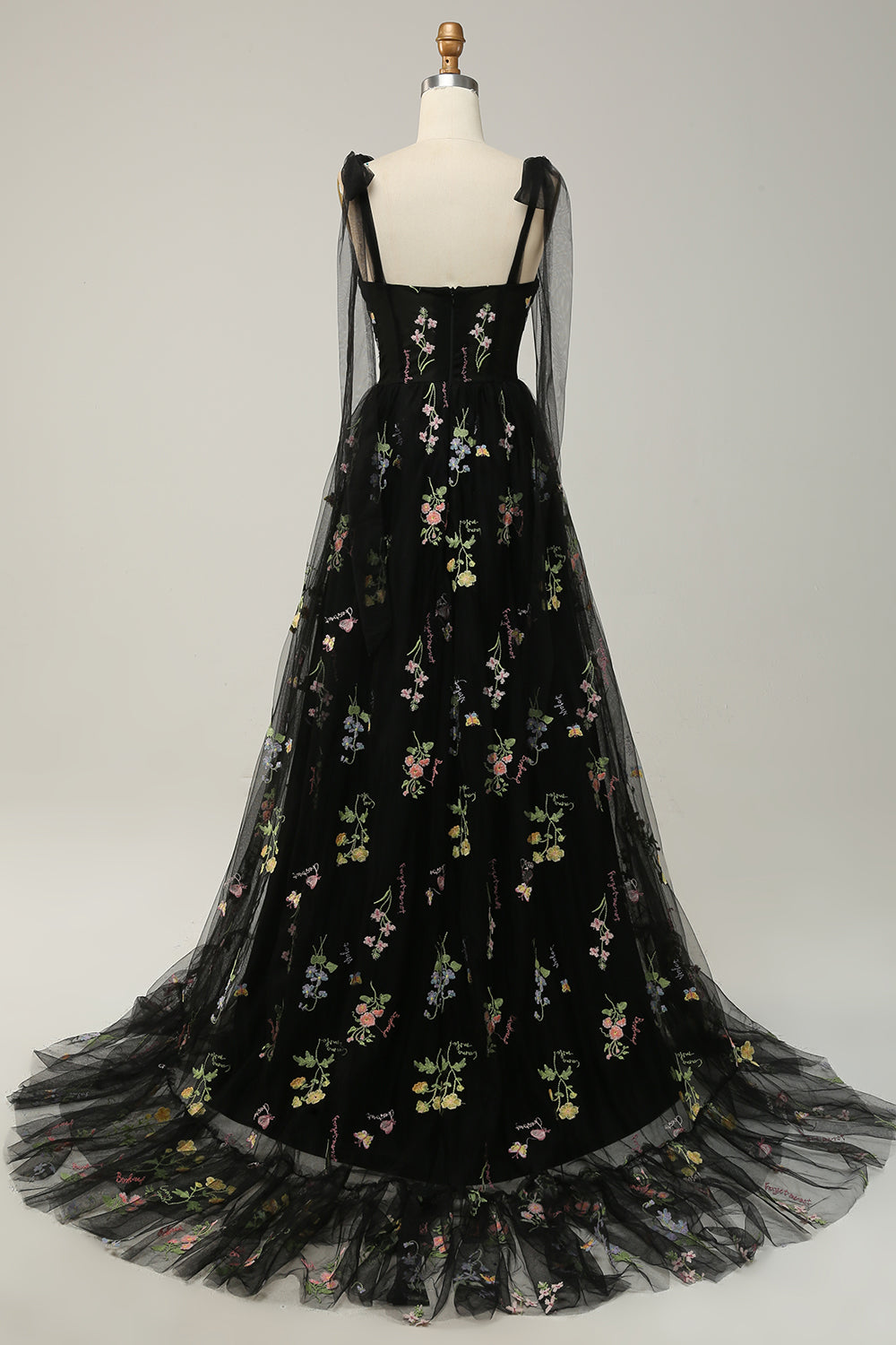 Women's Tulle A Line Maxi Evening Dress