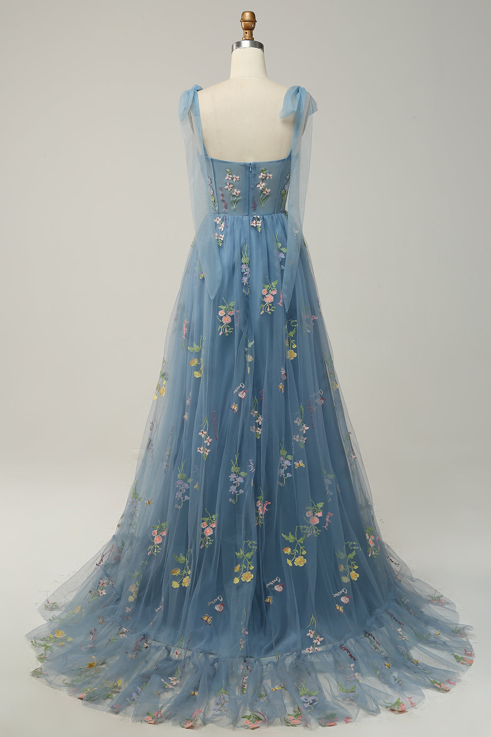Women's Tulle A Line Maxi Evening Dress