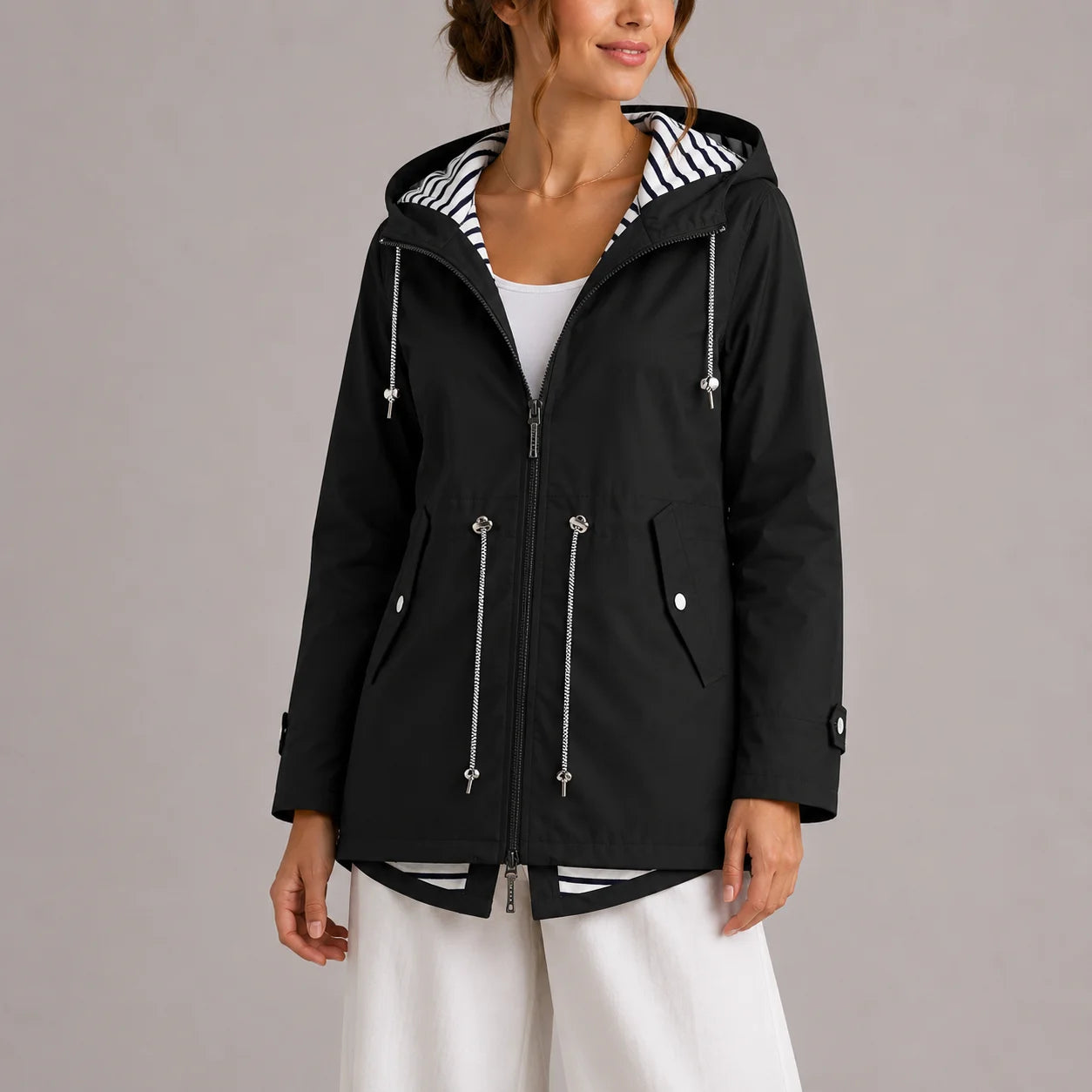 Women's Waterproof Hooded Rain Jacket
