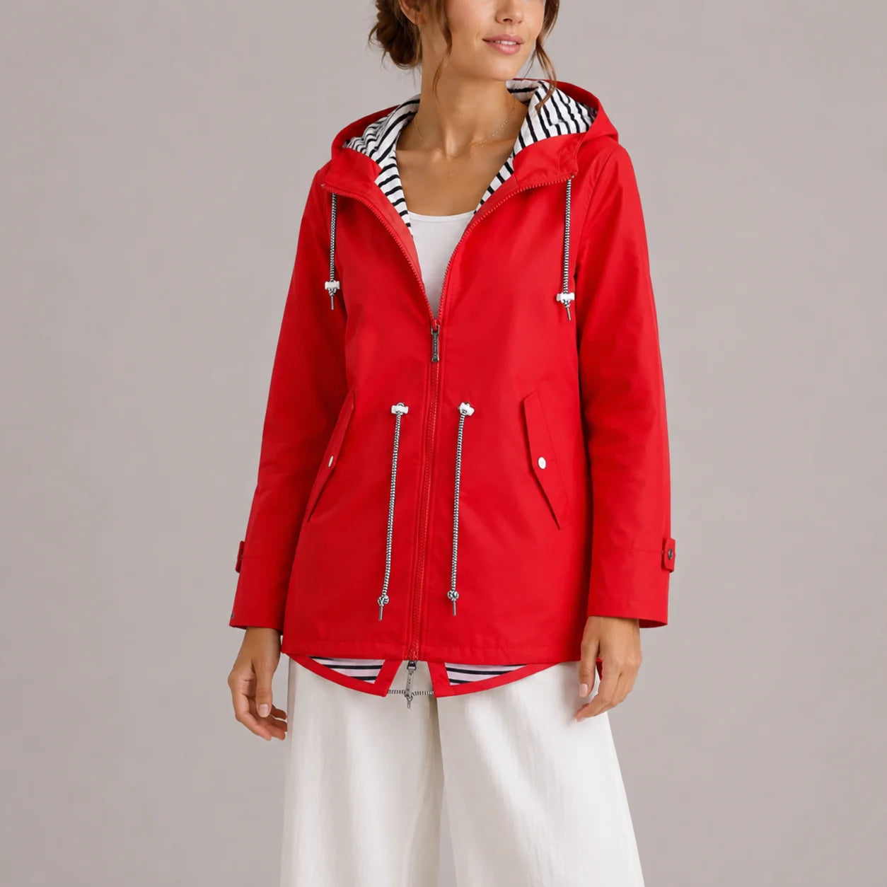 Women's Waterproof Hooded Rain Jacket