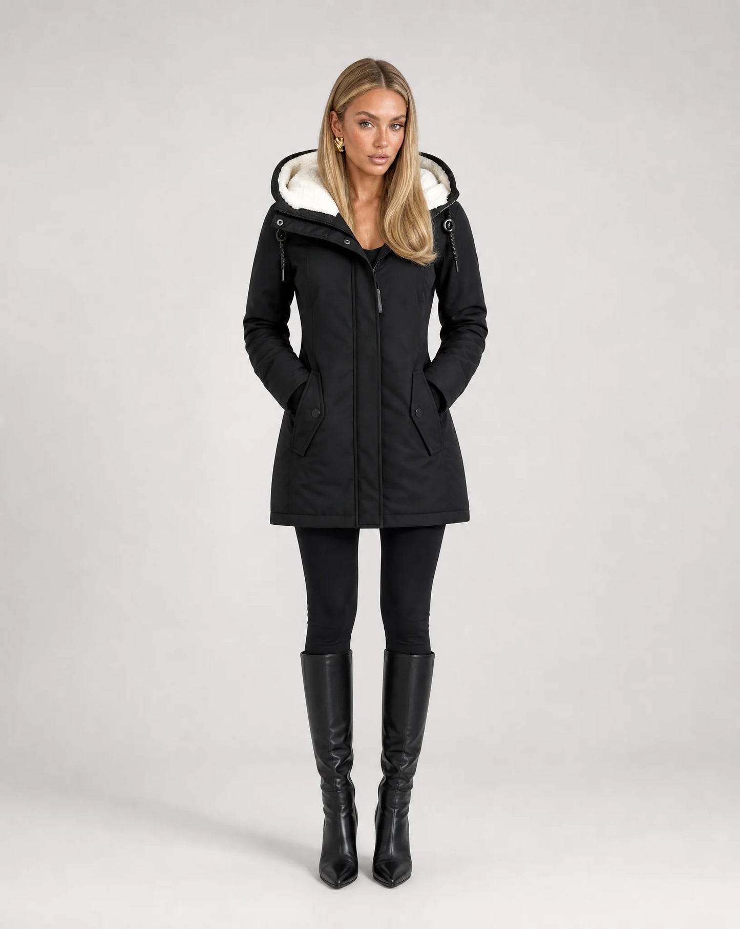 Women's Waterproof Hooded Winter Parka Jacket
