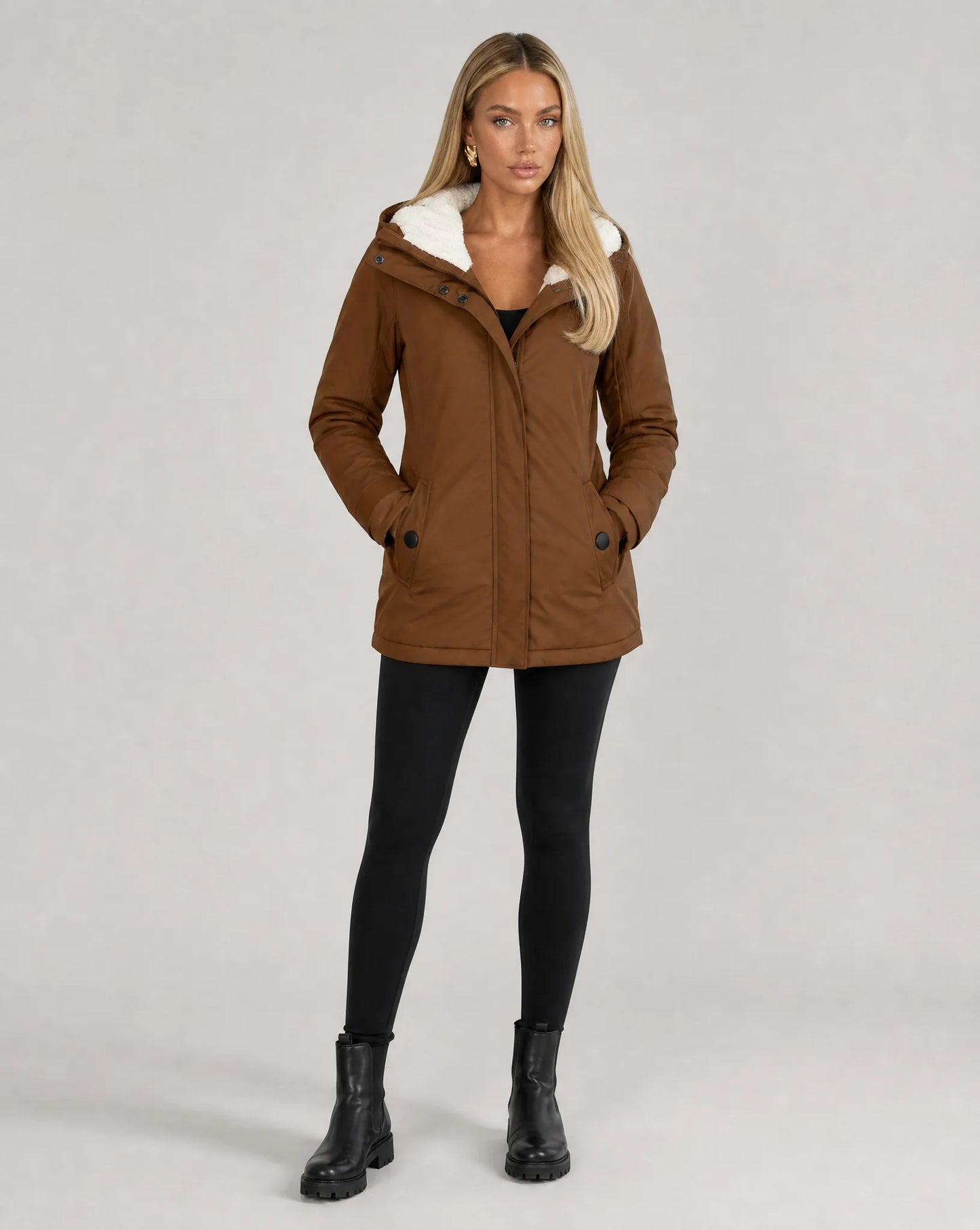 Women's Waterproof Hooded Winter Parka Jacket