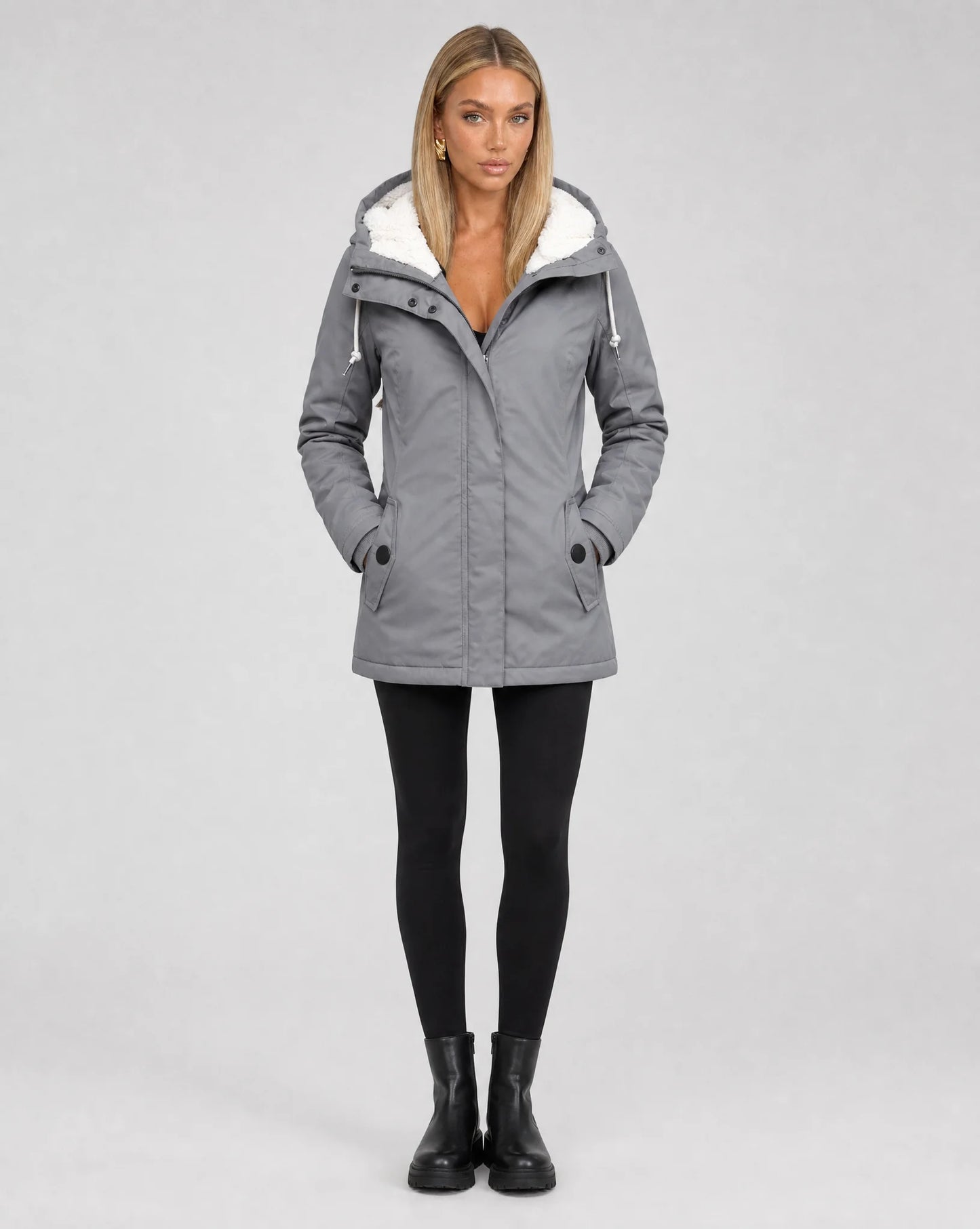 Women's Waterproof Hooded Winter Parka Jacket