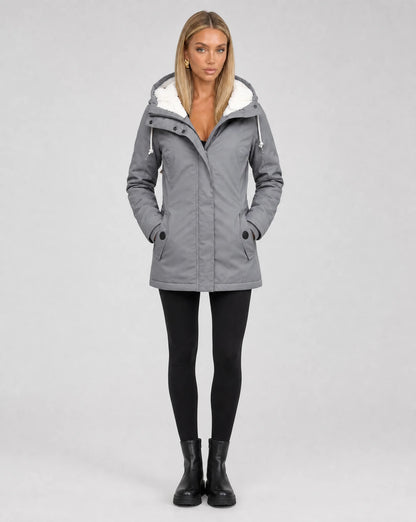 Women's Waterproof Hooded Winter Parka Jacket