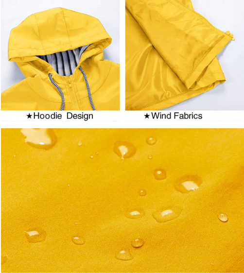 Women's Waterproof Windproof Trench Coat