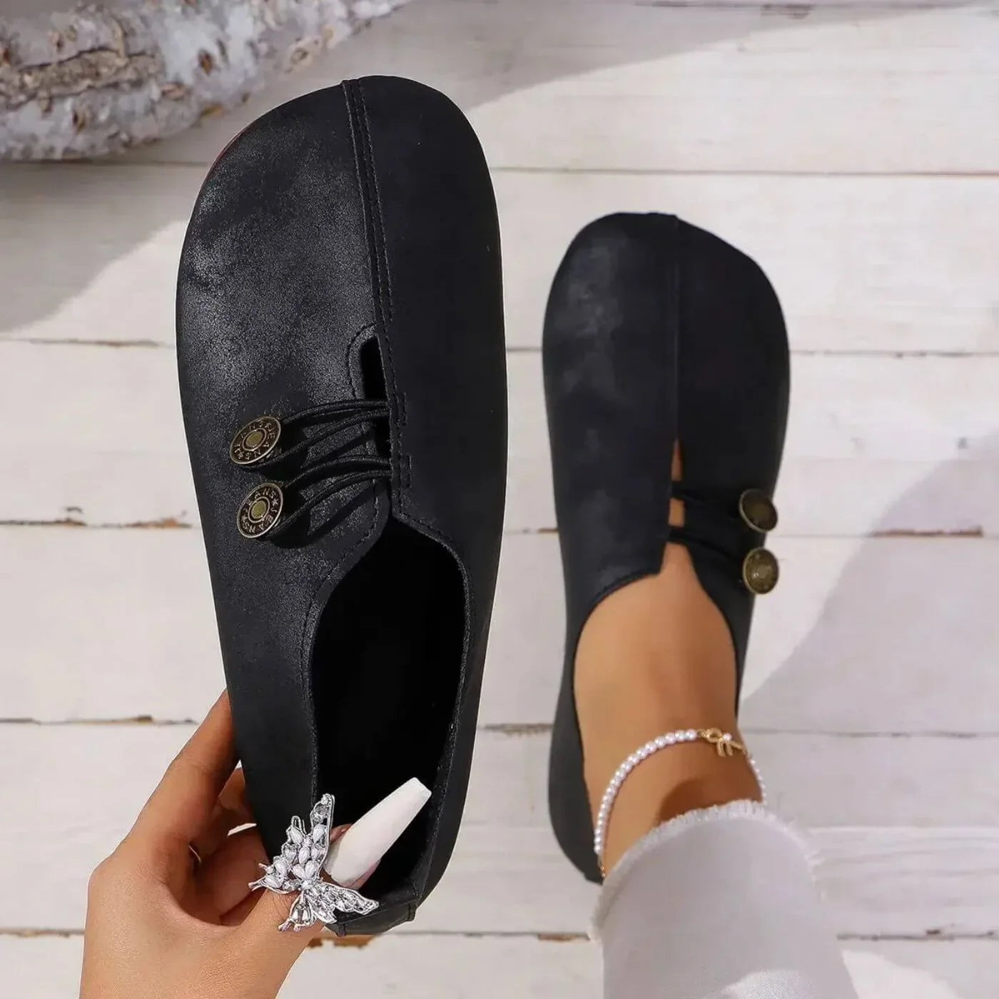 Women’s Wide Fit Comfort Ballet Loafers