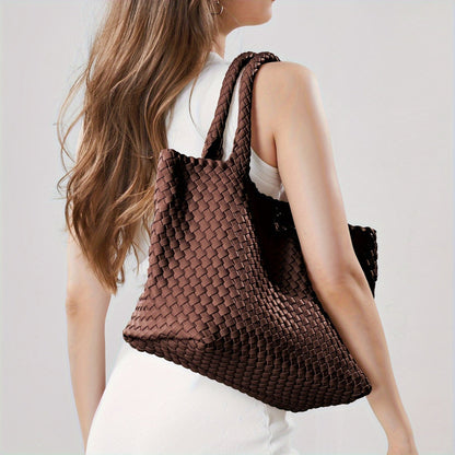 Women's Woven Large Tote Bag