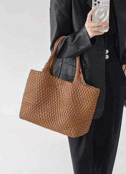 Women's Woven Large Tote Bag